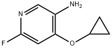 3-Pyridinamine, 4-(cyclopropyloxy)-6-fluoro- Structure