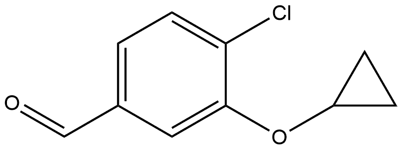 4-Chloro-3-cyclopropoxybenzaldehyde Structure