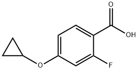 4-cyclopropoxy-2-fluorobenzoic acid Structure
