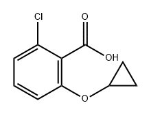 Benzoic acid, 2-chloro-6-(cyclopropyloxy)- 구조식 이미지