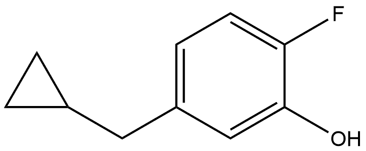 5-(cyclopropylmethyl)-2-fluorophenol Structure