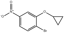 Benzene, 1-bromo-2-(cyclopropyloxy)-4-nitro- Structure