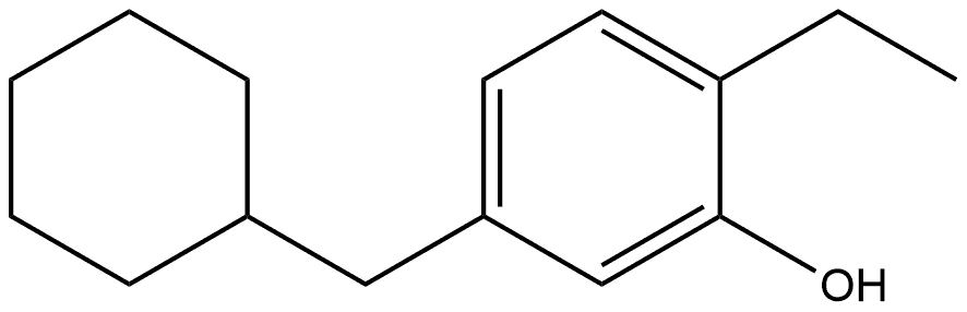 5-(Cyclohexylmethyl)-2-ethylphenol Structure