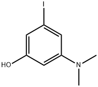 Phenol, 3-(dimethylamino)-5-iodo- Structure