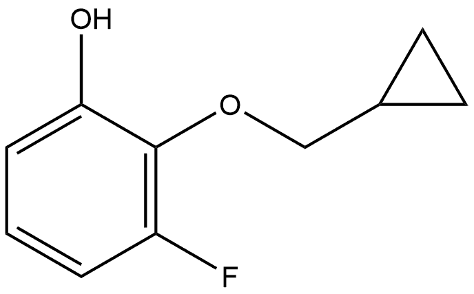 2-(Cyclopropylmethoxy)-3-fluorophenol Structure