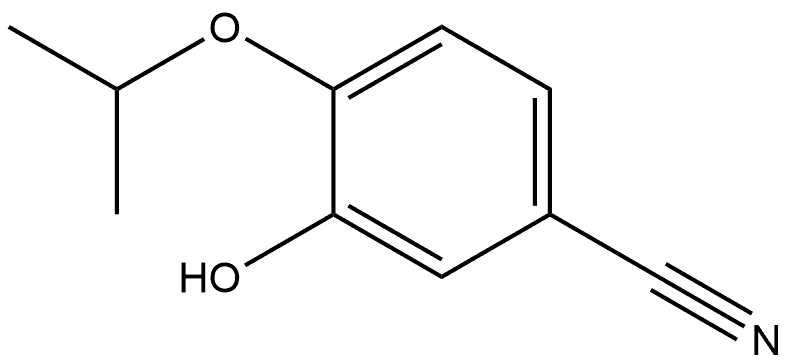 3-Hydroxy-4-(1-methylethoxy)benzonitrile Structure