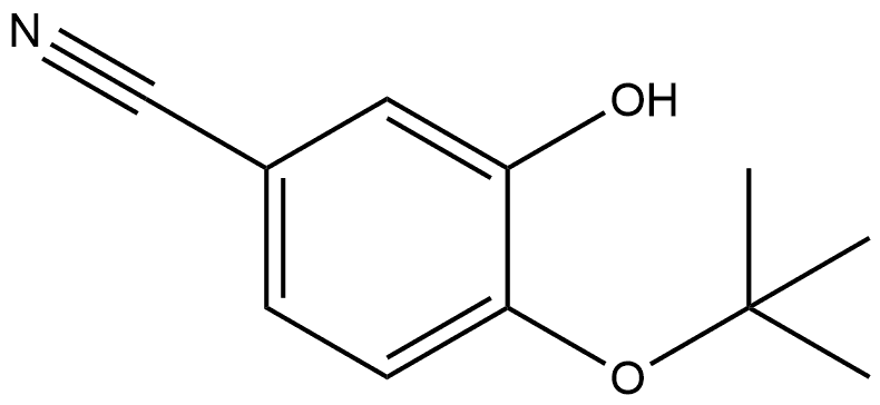 4-(1,1-Dimethylethoxy)-3-hydroxybenzonitrile 구조식 이미지
