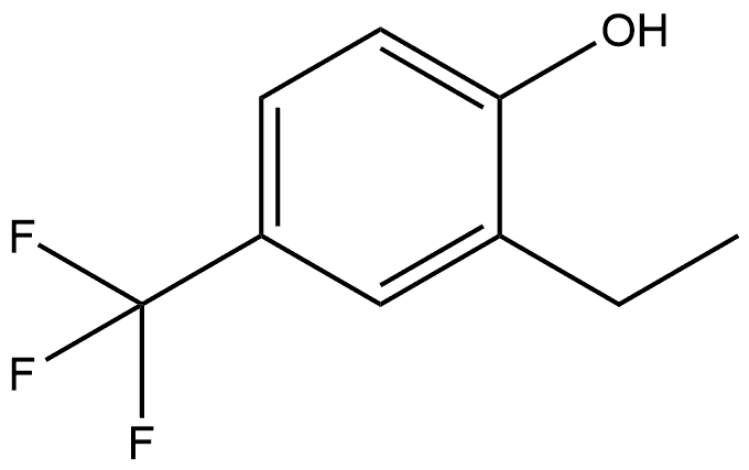 2-Ethyl-4-(trifluoromethyl)phenol 구조식 이미지