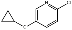 2-CHLORO-5-CYCLOPROPOXYPYRIDINE Structure