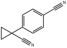 Benzonitrile, 4-(1-cyanocyclopropyl)- Structure