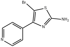 2-Thiazolamine, 5-bromo-4-(4-pyridinyl)- 구조식 이미지