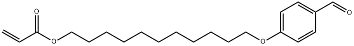 2-Propenoic acid, 11-(4-formylphenoxy)undecyl ester Structure