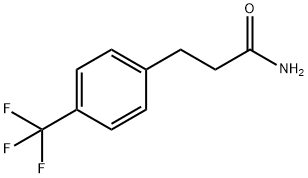 Benzenepropanamide, 4-(trifluoromethyl)- Structure