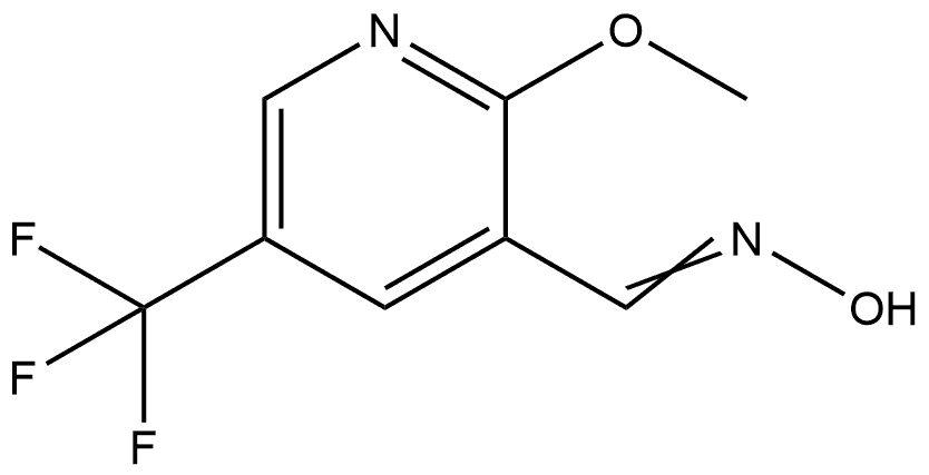 2-Methoxy-5-(trifluoromethyl)-3-pyridinecarboxaldehyde oxime Structure