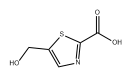 2-Thiazolecarboxylic acid, 5-(hydroxymethyl)- Structure