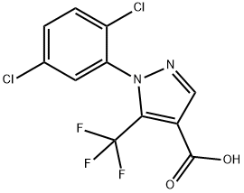 1H-?Pyrazole-?4-?carboxylic acid, 1-?(2,?5-?dichlorophenyl)?-?5-?(trifluoromethyl)?- Structure