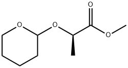 Propanoic acid, 2-[(tetrahydro-2H-pyran-2-yl)oxy]-, methyl ester, (2R)- 구조식 이미지