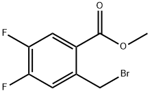 Benzoic acid, 2-(bromomethyl)-4,5-difluoro-, methyl ester Structure