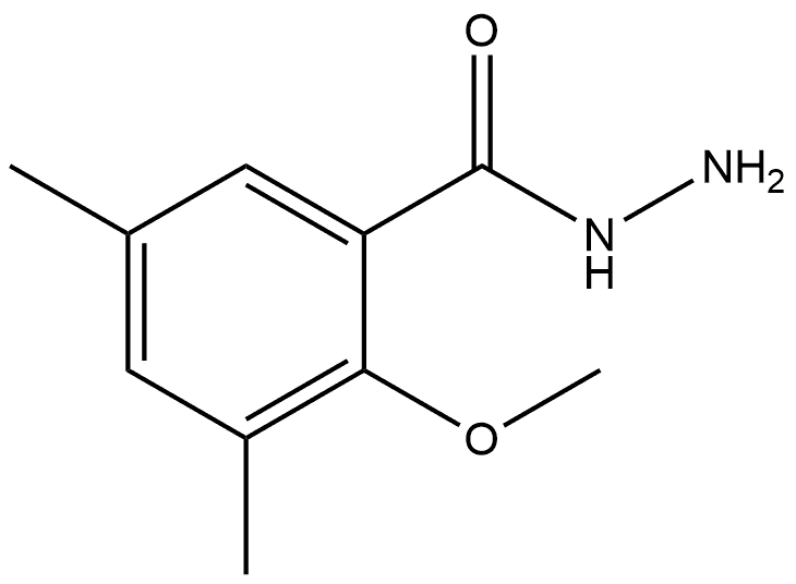 2-Methoxy-3,5-dimethylbenzoic acid hydrazide Structure