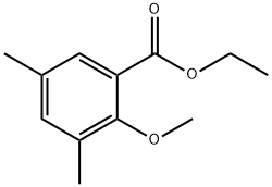 Benzoic acid, 2-methoxy-3,5-dimethyl-, ethyl ester 구조식 이미지