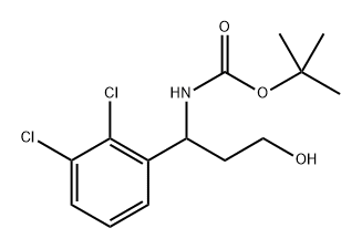 tert-butyl (1-(2,3-dichlorophenyl)-3-hydroxypropyl)carbamate 구조식 이미지