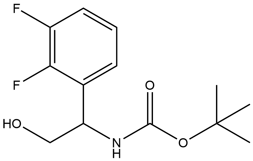 tert-butyl N-[1-(2,3-difluorophenyl)-2-hydroxyethyl]carbamate Structure