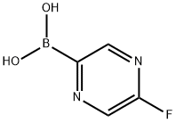 Boronic acid, B-(5-fluoro-2-pyrazinyl)- Structure