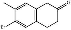 2(1H)-Naphthalenone, 6-bromo-3,4-dihydro-7-methyl- Structure