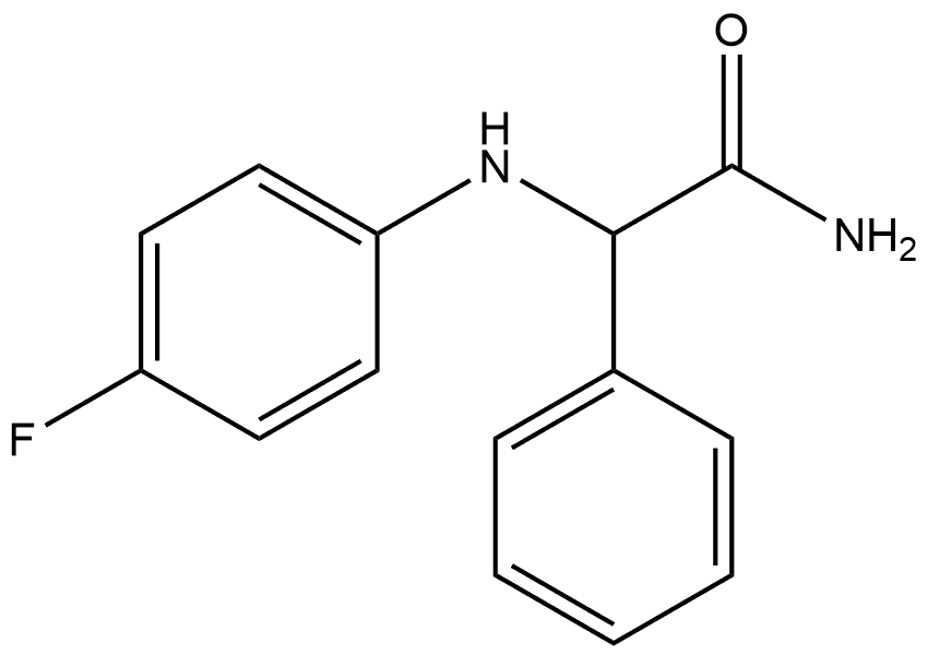 Benzeneacetamide, α-[(4-fluorophenyl)amino]- Structure