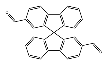 9,9'-Spirobi[9H-fluorene]-2,2'-dicarboxaldehyde Structure