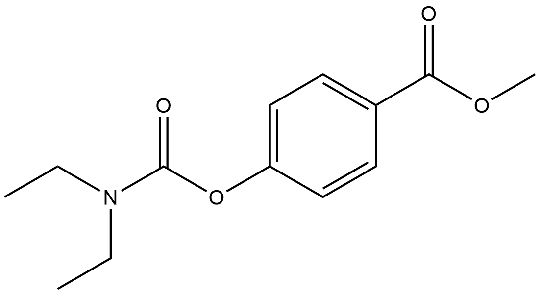 Methyl 4-[[(diethylamino)carbonyl]oxy]benzoate Structure