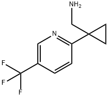 Cyclopropanemethanamine, 1-[5-(trifluoromethyl)-2-pyridinyl]- Structure