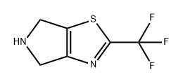 4H-Pyrrolo[3,4-d]thiazole, 5,6-dihydro-2-(trifluoromethyl)- Structure