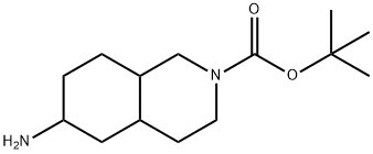 tert-Butyl 6-amino-decahydroisoquinoline-2-carboxylate 구조식 이미지