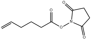 5-Hexenoic acid, 2,5-dioxo-1-pyrrolidinyl ester Structure