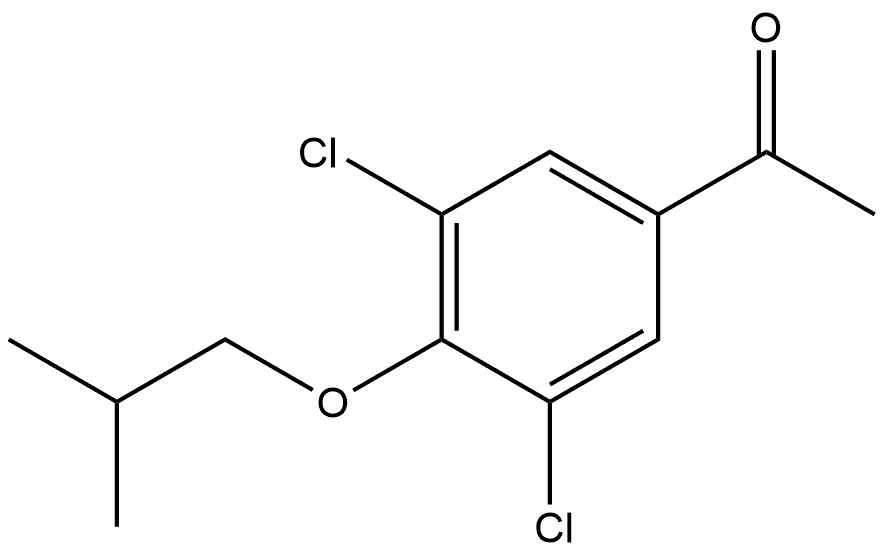 1-[3,5-Dichloro-4-(2-methylpropoxy)phenyl]ethanone Structure