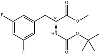 methyl (2R)-2-{[(tert-butoxy)carbonyl]amino}-3-(3,5-difluorophenyl)propanoate Structure