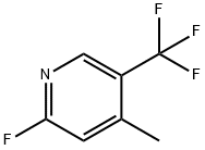 2-Fluoro-4-methyl-5-(trifluoromethyl)pyridine Structure