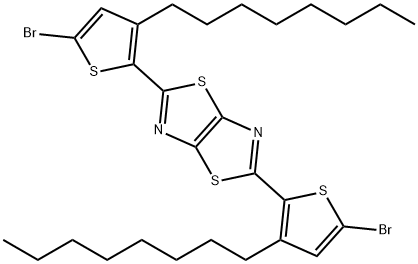 2,5-bis(5-bromo-3-octylthiophen-2-yl)thiazolo[5,4-d]thiazole Structure