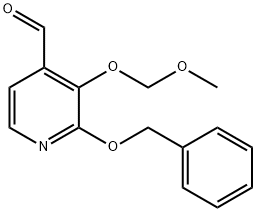 4-Pyridinecarboxaldehyde, 3-(methoxymethoxy)-2-(phenylmethoxy)- 구조식 이미지