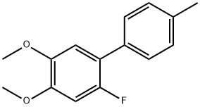 2-Fluoro-4,5-dimethoxy-4'-methyl-1,1'-biphenyl Structure