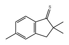 1H-Indene-1-thione, 2,3-dihydro-2,2,5-trimethyl- Structure