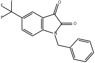 1-benzyl-5-(trifluoromethyl)-2,3-dihydro-1H-indole
-2,3-dione Structure