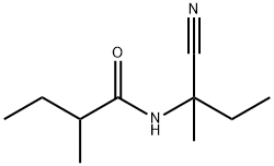 Butanamide, N-(1-cyano-1-methylpropyl)-2-methyl- Structure