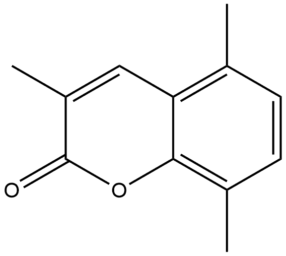 3,5,8-Trimethyl-2H-chromen-2-one Structure