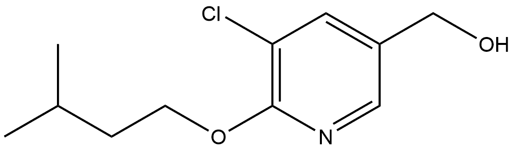 5-Chloro-6-(3-methylbutoxy)-3-pyridinemethanol Structure