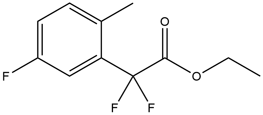 Ethyl α,α,5-trifluoro-2-methylbenzeneacetate Structure