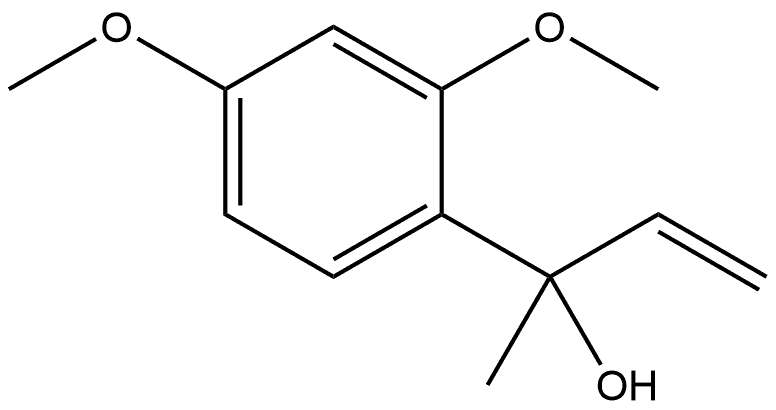 α-Ethenyl-2,4-dimethoxy-α-methylbenzenemethanol Structure