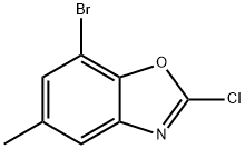 Benzoxazole, 7-bromo-2-chloro-5-methyl- Structure