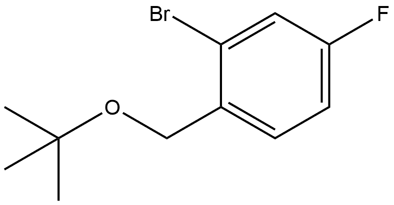 2-Bromo-1-[(1,1-dimethylethoxy)methyl]-4-fluorobenzene Structure